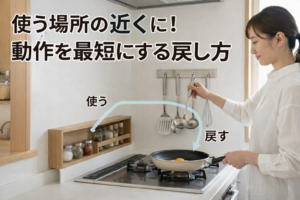 使う場所の近くに戻す